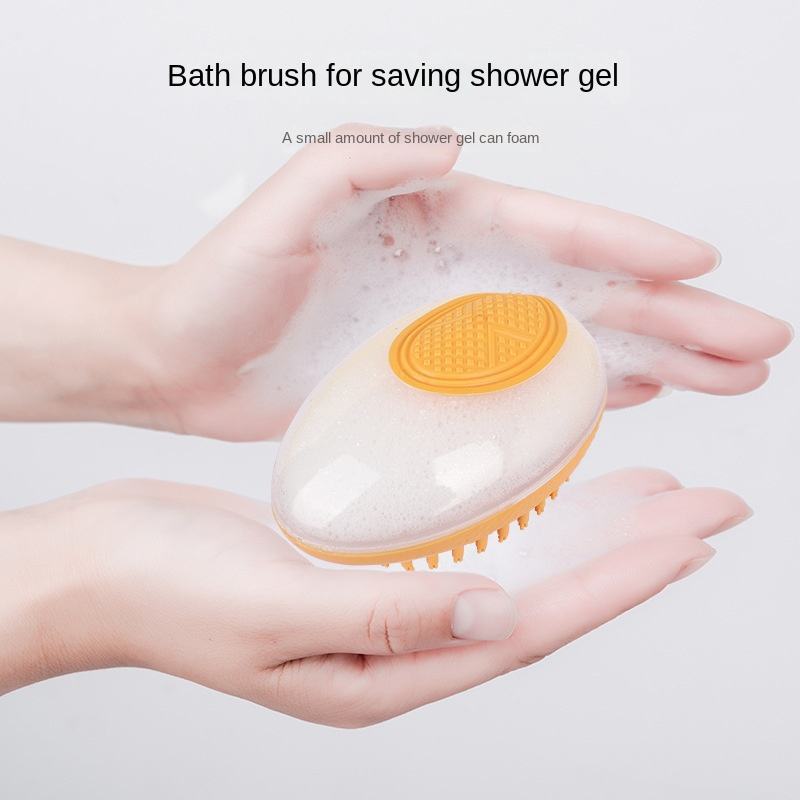 2-in-1 Pet Bath & Grooming Brush – Soft Silicone Deshedding & Shampoo Dispenser for Dogs & Cats