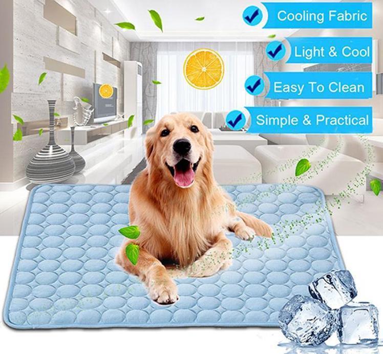 Pet Cooling Pad – Ice Silk Breathable Mat for Dogs & Cats | Summer Cooling Bed