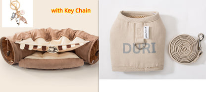 Collapsible Cat Tunnel Bed – Cozy Hideaway & Play Tube for Indoor Cats