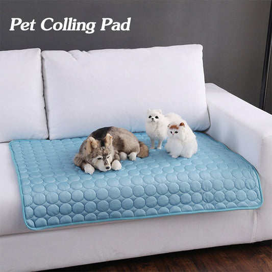 Pet Cooling Pad – Ice Silk Breathable Mat for Dogs & Cats | Summer Cooling Bed