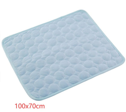 Pet Cooling Pad – Ice Silk Breathable Mat for Dogs & Cats | Summer Cooling Bed